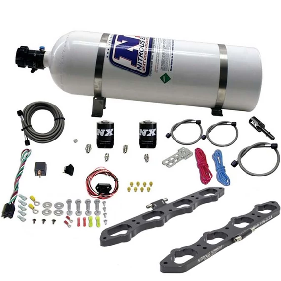 Közvetlen port lemezes rendszer Nitro Nitrous Express NX 20956-15 Coyote motorhoz w/15lb palackkal