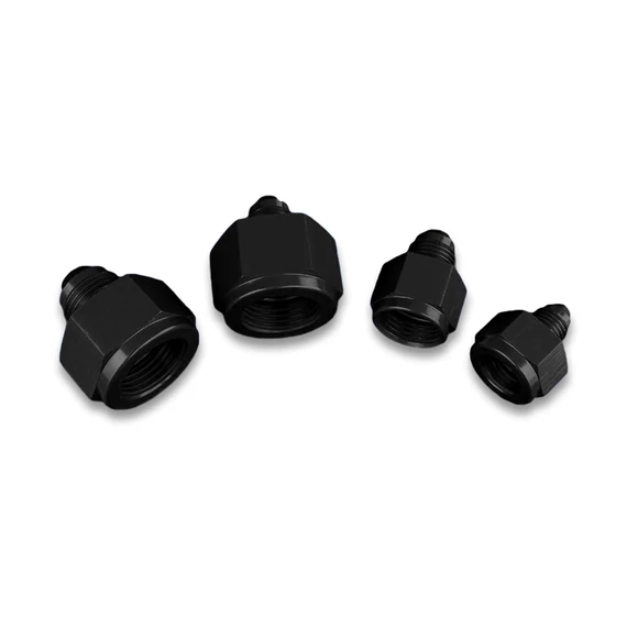 AN10(anya) - AN8(apa) fitting, Fekete