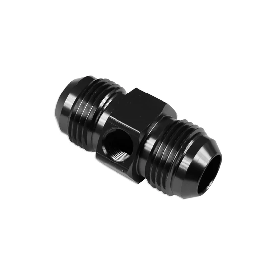 AN4 -AN4 fitting, 1/8NPT szenzor foglalattal, Fekete