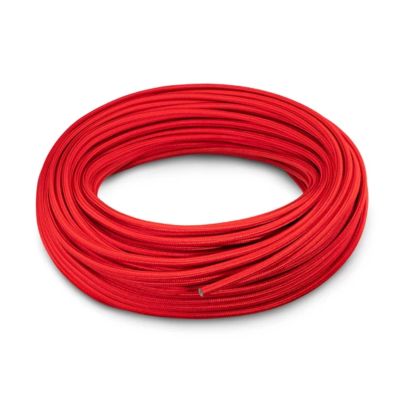 AN6 8mm (5/16") Nylon fonott PTFE teflon üzemanyagtömlő piros