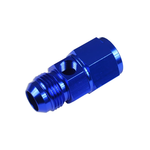AN8 - AN8 (anya-apa) fitting, 1/8NPT szenzor foglalattal, Kék