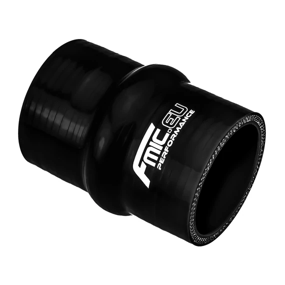 Szilikon púpos tömlő 38mm fekete