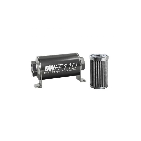 Soros üzemanyagszűrő elem és ház készlet rozsdamentes acél 100 mikron AN10 110mm Universal DW-8-03-