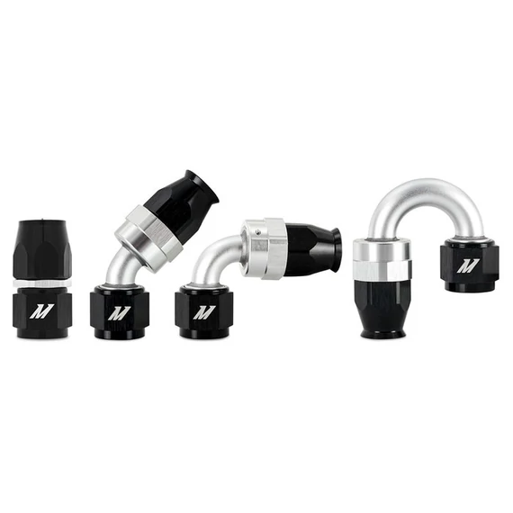 Mishimoto MMFT-SW-04P-180 Alumínium PTFE -4AN 180 fokos szerelvény fekete