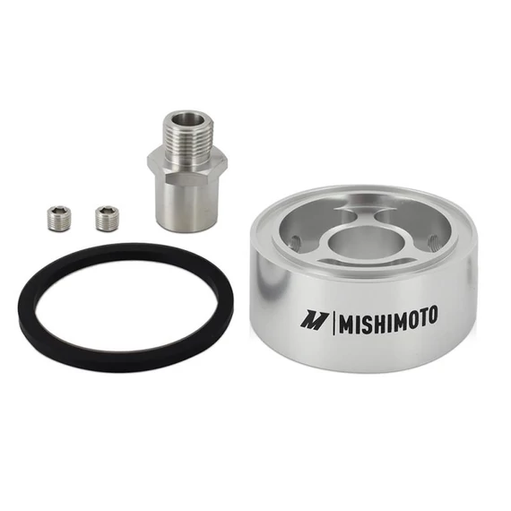Mishimoto MMOC-SPC32-M22SL olajszűrő távtartó 32mm M22X1.5 menet ezüst
