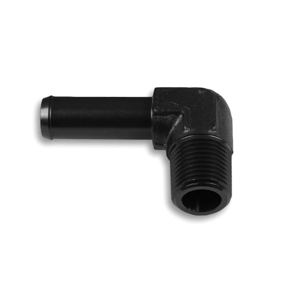 1/8NPT csőfitting 90°, 1/4" csőre, Fekete