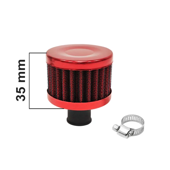 Kurbliház légtelenítő szűrő 12mm Piros