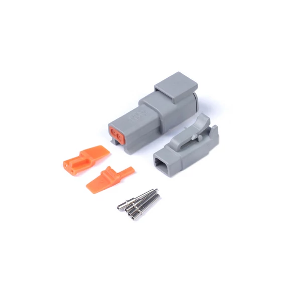 Dugó és csapok - Deutsch DTM-2 (7,5 amp) csatlakozó készlet.