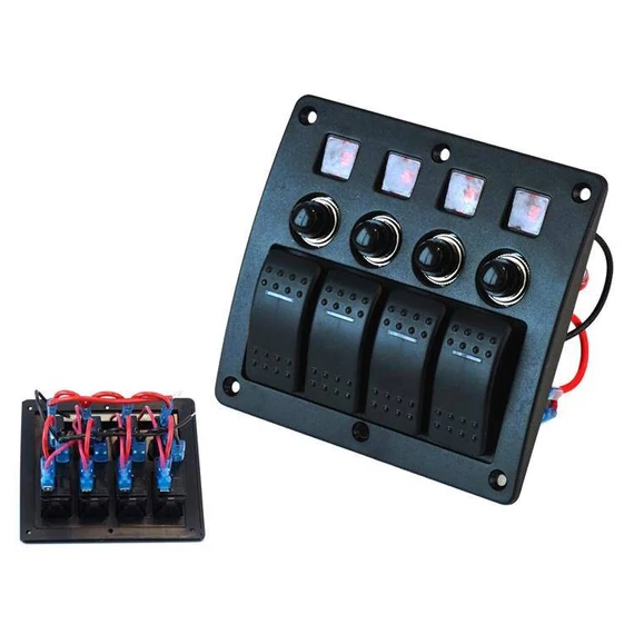 Kapcsoló ON-OFFx4,BA 2x5A 1x10A 1x15A 1x15A