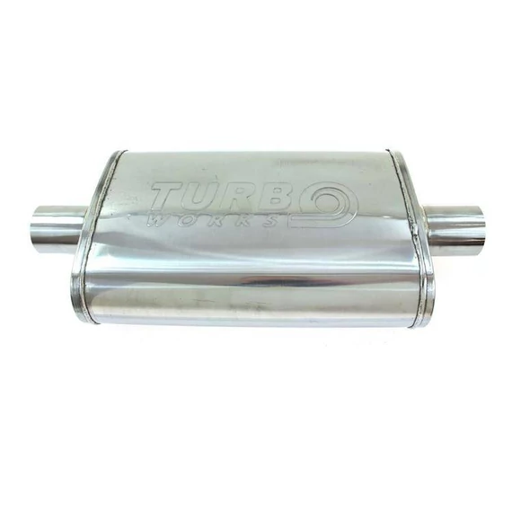 Középső kipufogó 76mm TurboWorks LT 409SS 355mm 355mm