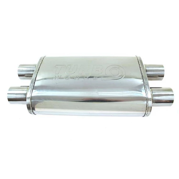 Középső kipufogó 63.5mm TurboWorks LT 409SS 355mm 355mm
