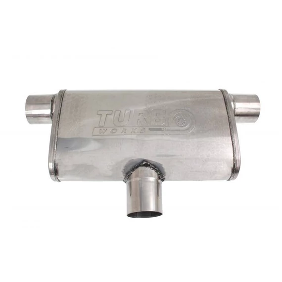 Hátsó középső kipufogó 76mm TurboWorks LT 409SS 355mm 355mm
