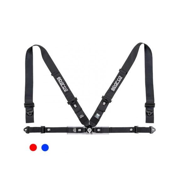 Sparco Sedan Harness 4-Point Red FIA jóváhagyva 2029-ig