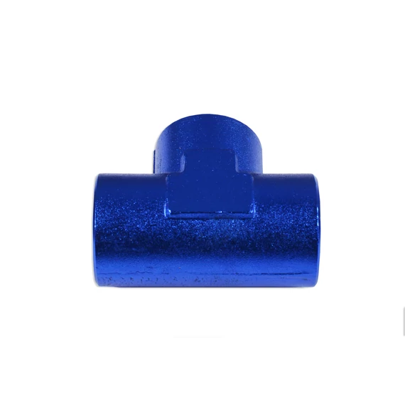1/4 NPT "T" elágazás, kék