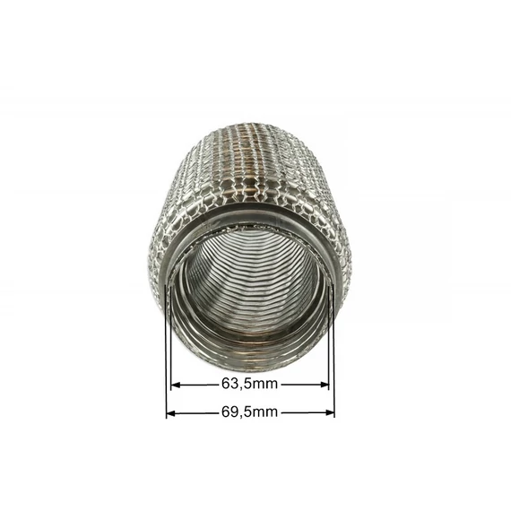 Megerősített kipufogó rugalmas csatlakozó 63 mm 150 mm