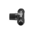 Kép 2/5 - 1/4 NPT-ről AN6 JIC Flare T-PIECE fa üzemanyag-olaj adapter Fekete
