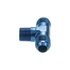 Kép 3/5 - 1/4 NPT - AN6 JIC Flare T-PIECE fa üzemanyag-olaj adapter kék