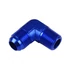 Kép 4/4 - Adapter AN10-1/2 NPT 90' hím-hím csatlakozó tömlőcsatlakozó Kék