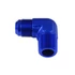 Kép 3/4 - Adapter AN6-1/4 NPT 90' hím-hím csatlakozó tömlőcsatlakozó Kék
