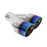 Kép 1/5 - Dupla kipufogóvég 2x89mm belép 60mm polírozott Burn jobbra