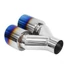 Kép 3/5 - Dupla kipufogóvég 2x89mm belép 60mm polírozott Burn jobbra