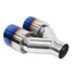 Kép 3/5 - Dupla kipufogóvég 2x89mm belép 60mm polírozott égés balra