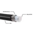 Kép 1/3 - Üzemanyagtömlő PTFE AN6 IN Fekete PVC bevonattal