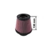 Kép 1/4 - TurboWorks légszűrő H:130mm DIA:101mm Lila