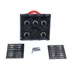 Kép 2/5 - Kapcsolópanel 12V SPST/ON-OFFx5, 2xUSB, 3B 15A IP68