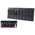 Kép 1/3 - Kapcsoló 12/24V ON-OFFx5, 1xZ, 2xUSB 3,1A ,1xLED volt, 3xB 15A IP68 Kék