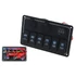 Kép 1/4 - Kapcsoló 12/24V ON-OFFx6, 1xZ, 2xUSB 3.1A , 1 LED volt, 3xB 15A IP68 kék