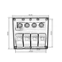 Kép 5/5 - Kapcsoló 12/24V IP68 ON-OFFx4, 4xB 2x5A 1x10A 1x15A 1x10A 1x15A