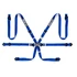 Kép 2/2 - Sparco Harness 6-Points 2" kék FIA jóváhagyva 8853-2016 2029-ig