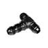 Kép 2/4 - TEE BULKHEAD MALE/MALE/MALE AN10 FEKETE