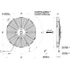Kép 2/2 - Axiális húzású dombornyomott hűtőventilátor Spal 12V VA10-AP50/C-25S (305mm)