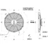 Kép 2/2 - Axiális szívó hűtőventilátor SPAL 12V VA10-AP50/C-61A (305 MM)